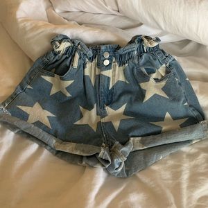 Princess Polly Star denim shorts